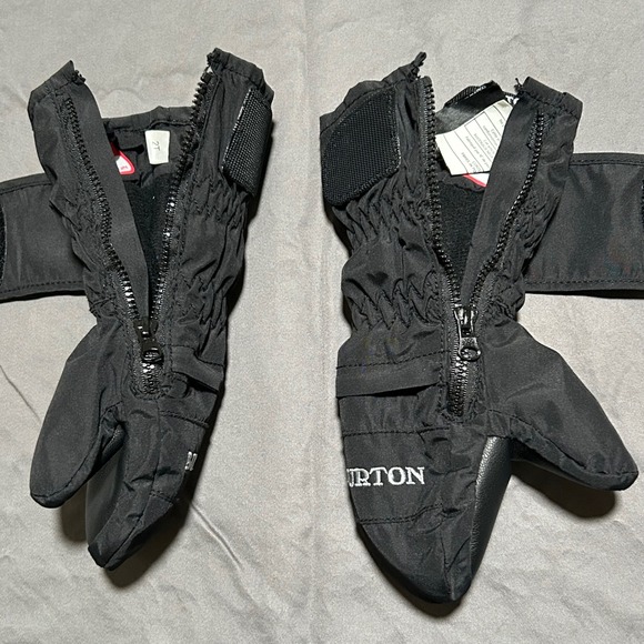 Burton Mini Mitt Ski Snowboard Gloves Black Kids Size 2T - Picture 3 of 9